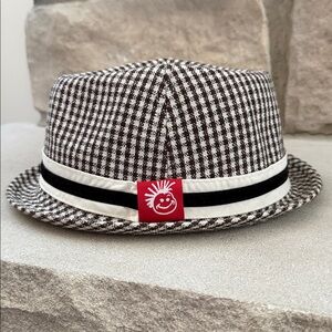 Knuckleheads Kids Houndstooth Fedora Hat Cap
